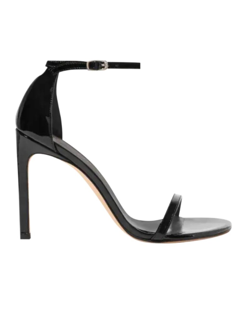 Stuart Weitzman | Nudistsong Patent-Leather Sandals in Black